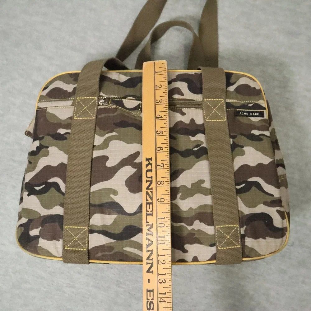 Acme Made Trixie Camo Laptop Bag‎ Large Camo Ripstop Nylon Travel Work Utility